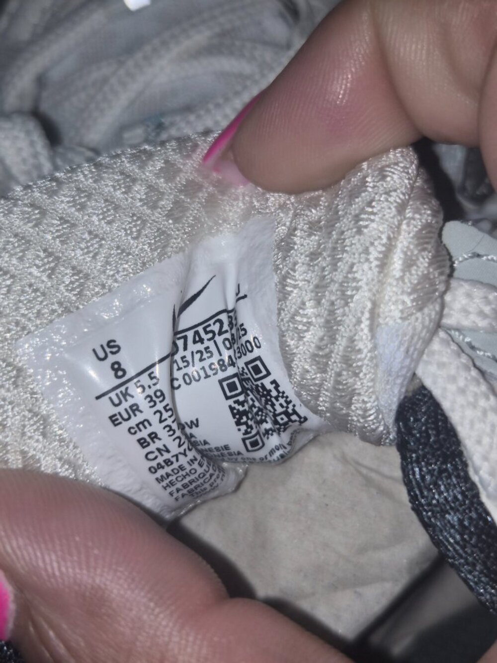 Nike Vomero 5 (White Silver Dark Blue) - Picture 4 of 5